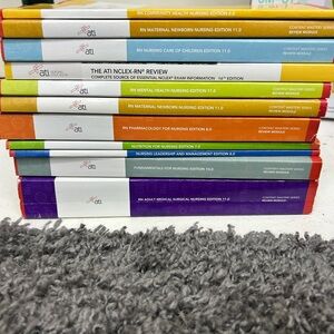 ATI RN Nursing Exam Review Books Set